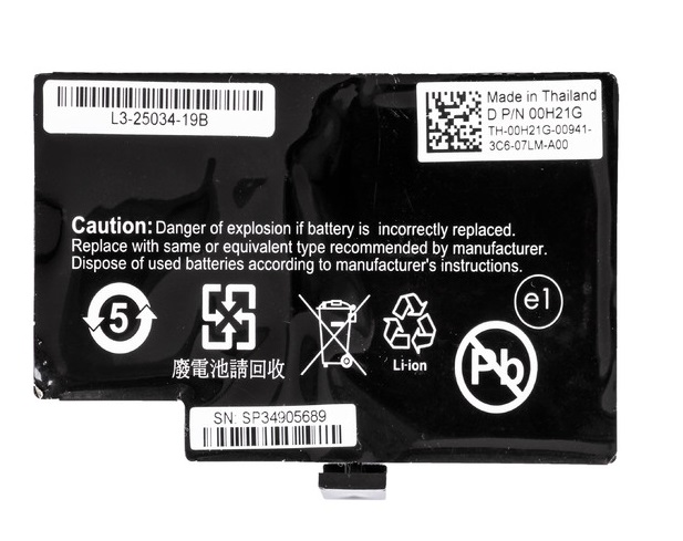 00H21G Dell MegaRAID Lithium-Ion Battery for RAID Controller