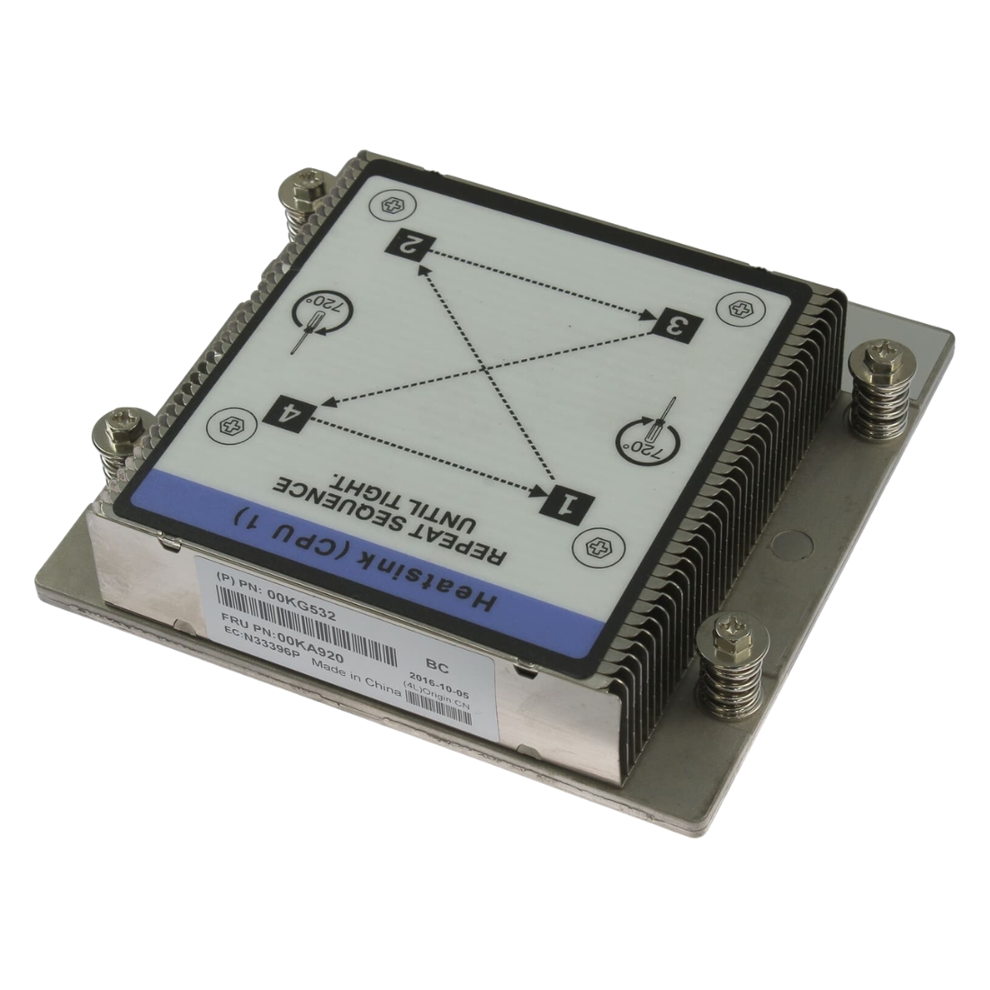 00KA920 Lenovo Heatsink (Front)