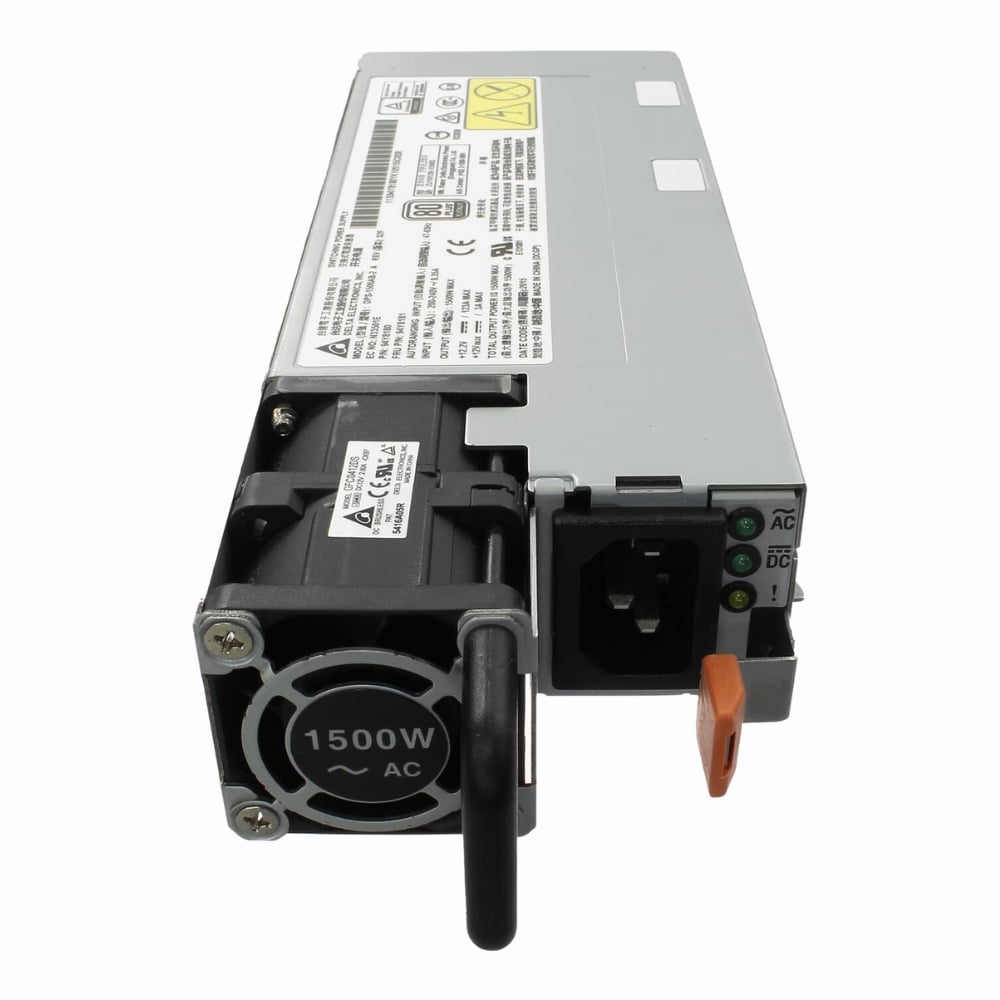 00MX829 IBM 1500-Watt 80 Plus Platinum Hot-Swappable Power Supply For System x3550 M5 Server