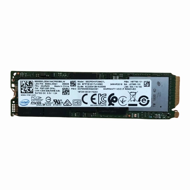 00UP433 Lenovo 256GB PCI Express 3.0 x4 NVMe TLC M.2 2280 Internal Solid State Drive