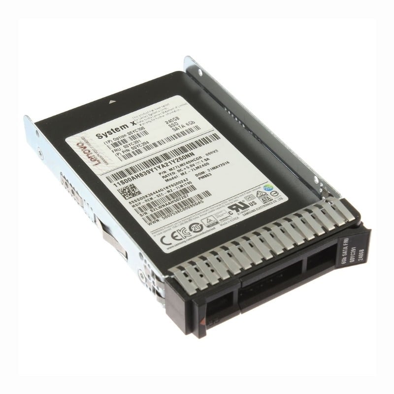 00YC391 Lenovo 240GB Multi-Level Cell SATA 6Gb/s Hot Swappable 2.5-Inch Solid State Drive