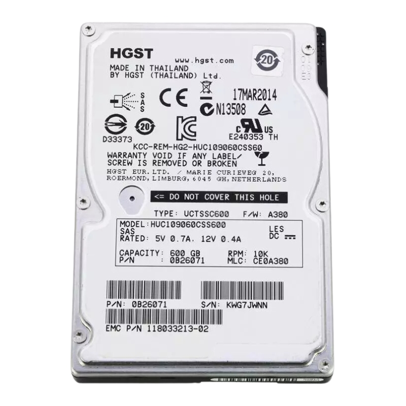 118033213-02 EMC 600GB 10K RPM 6Gb/s SAS 2.5-Inch Hard Drive