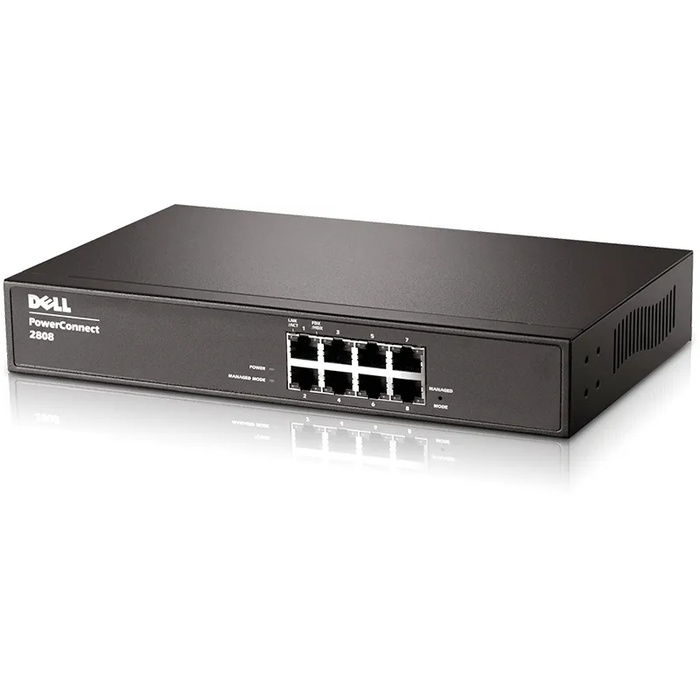 210-27775 Dell PowerConnect 2808 8-Port 1U Gigabit Ethernet Switch