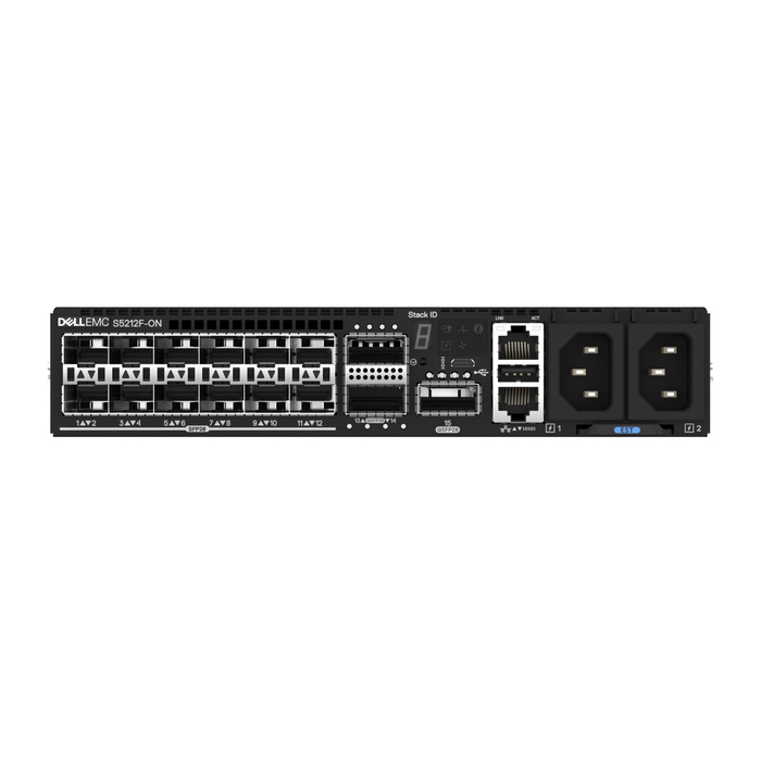 210-APHW Dell S5212F-ON 1x40GbE QSFP28 15x25GbE SFP28 Layer 3 Switch