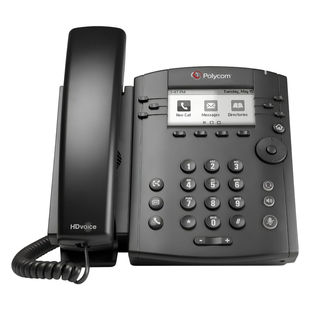 2200-48350-001 Polycom VVX 311 IP Phone - Black - Desktop - 6x Total Line - VoIP - 2x Network (RJ-45) - PoE Ports