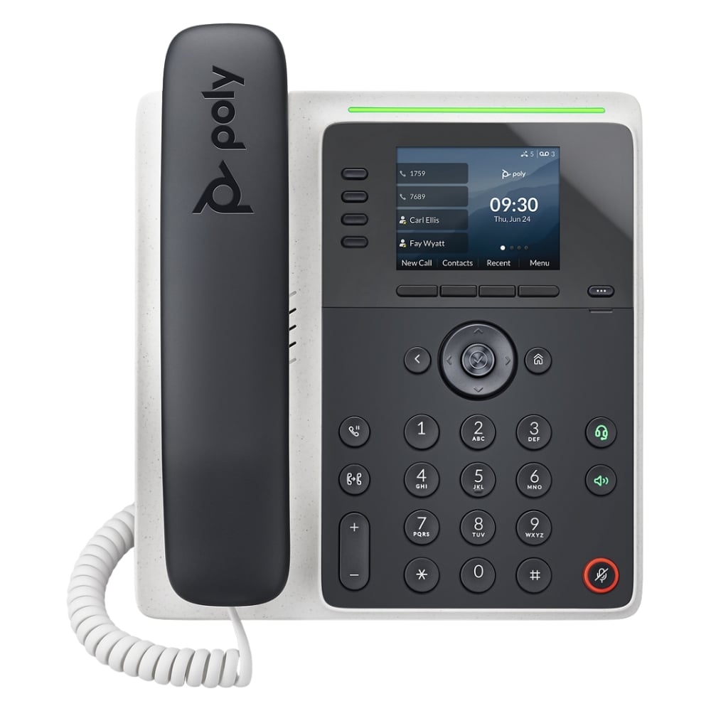 2200-86990-025 Polycom Poly Edge E220 IP Phone and PoE-Enabled