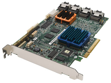 Adaptec 2252900-R 16-Port PCI Express x8 SATA/SAS RAID Controller Card with Complete Kits and 256MB Cache with Battery