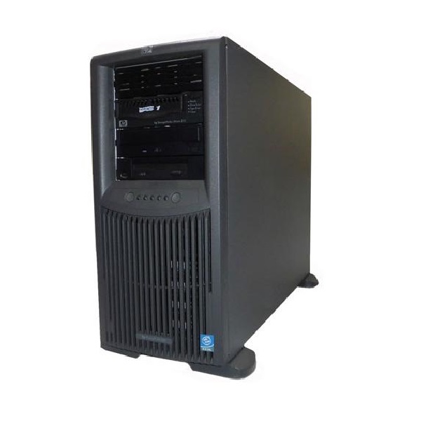 331889-001 HP ProLiant ML350 G4p Intel Xeon 3GHz CPU 512MB DDR2 SDRAM ATI RageXL 8MB 110V AC 725-Watt Power Supply Tower Server System