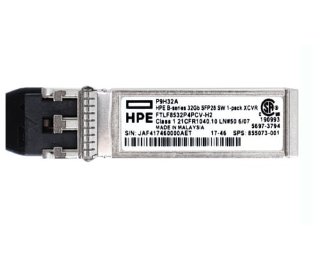 HP 871362-001 32Gbps Multi-Mode Fiber SFP+ Transceiver Module, 100m, 850nm, Duplex LC Connector