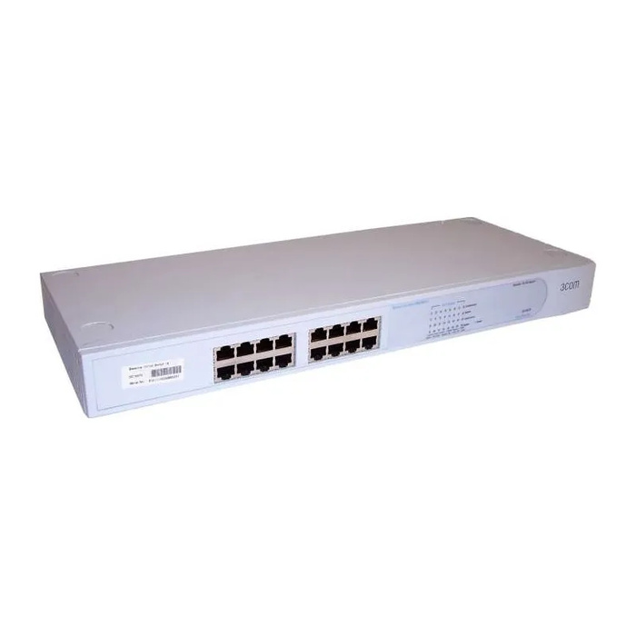 3C16470 3Com 16-Port 10/100Base-TX Unmanaged Fast Ethernet Switch 1U Rack
