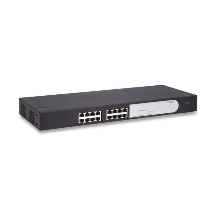3CBLUG24A 3Com 24-Port Gigabit RJ-45 Layer 2 Unmanaged Rack-Mount Switch