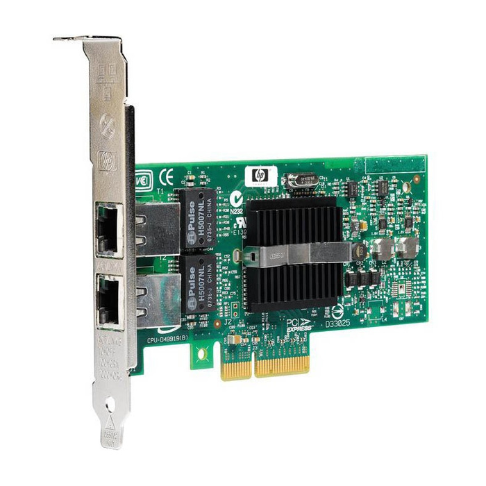 412648-001 HP NC360T Dual-Port 10/100/1000Base-T PCIe Gigabit Ethernet NIC