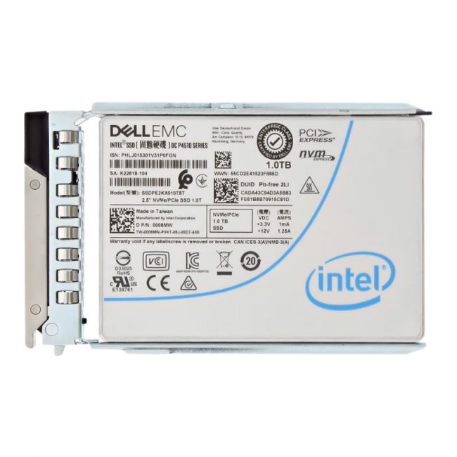 008MW Dell 1TB PCIe Gen3.1 x4 NVMe 2.5-Inch Read Intensive Solid State Drive