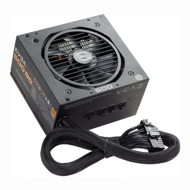 110-BQ-0500-K1 EVGA 500 BQ 500-Watt 80 Plus Bronze Semi Modular ATX Power Supply