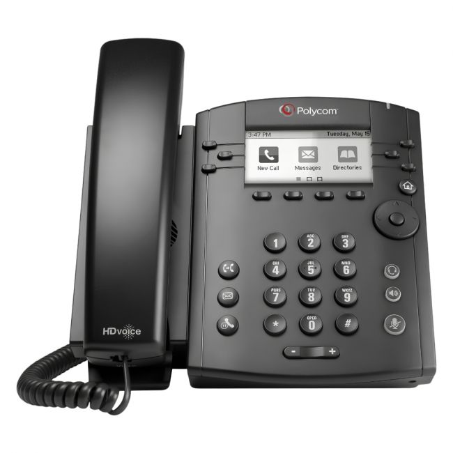 2200-48350-001 Polycom VVX 311 IP Phone - Black - Desktop - 6x Total Line - VoIP - 2x Network (RJ-45) - PoE Ports