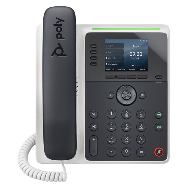 2200-86990-025 Polycom Poly Edge E220 IP Phone and PoE-Enabled