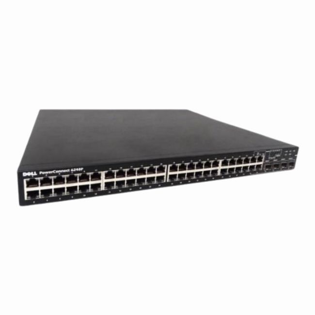 225-2156 Dell Networking N2000 Series N2048 48 x RJ-45 Ports 10/100/1000Base-T + 2 x SFP+ Ports Layer 2 Managed 1U Rack-mountable Gigabit Ethernet Network Switch