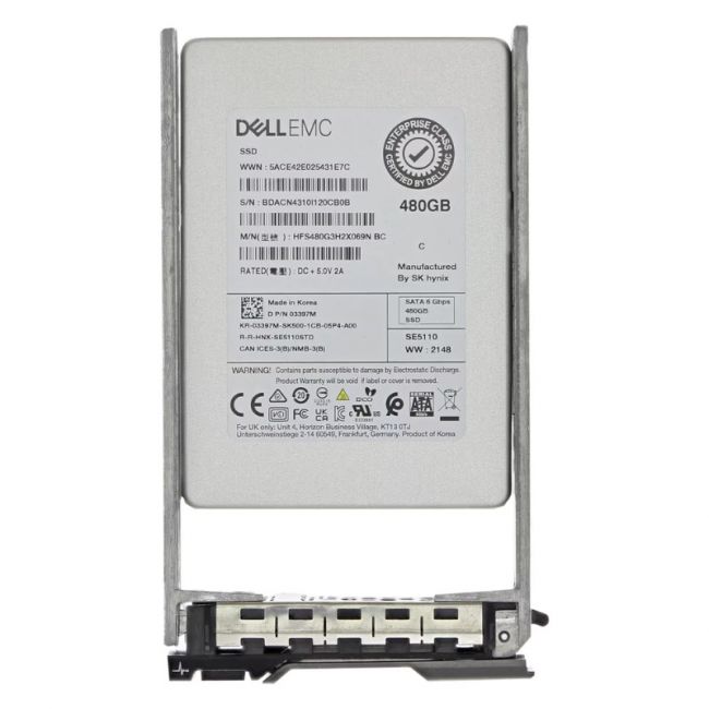 3397M Dell 480GB SATA 6Gb/s Read Intensive 2.5-Inch Hot Swap Solid State Drive