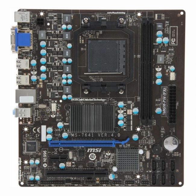 760GM-P34-(FX) MSI Socket AM3+ AMD 760G/SB710 Chipset Micro-ATX System Board (Motherboard) Supports FX/Phenom II/Athlon II/Sempron DDR3 2x DIMM