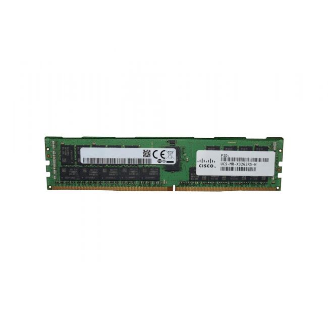 UCS-MR-X32G2RS-H Cisco 32GB 2666MHz DDR4 PC4-21300 ECC Registered CL19 288-Pin DIMM 1.2V Dual Rank x4 Memory Module