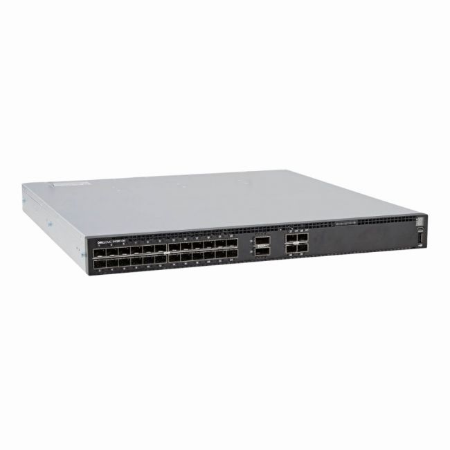 FFR83 Dell PowerSwitch S4100-ON Series S4128F-ON 28 x SFP+ Ports 10GBase-X + 2 x QSFP28 Ports Layer 3 Managed 1U Rack-mountable Gigabit Ethernet Network Switch