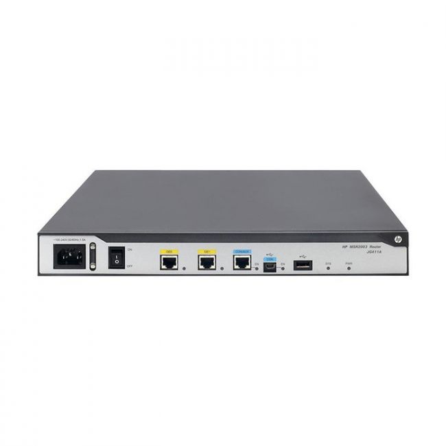 JG411AR#ABG HP FlexNetwork MSR2003 Gigabit Router with 2x RJ-45 WAN Ports