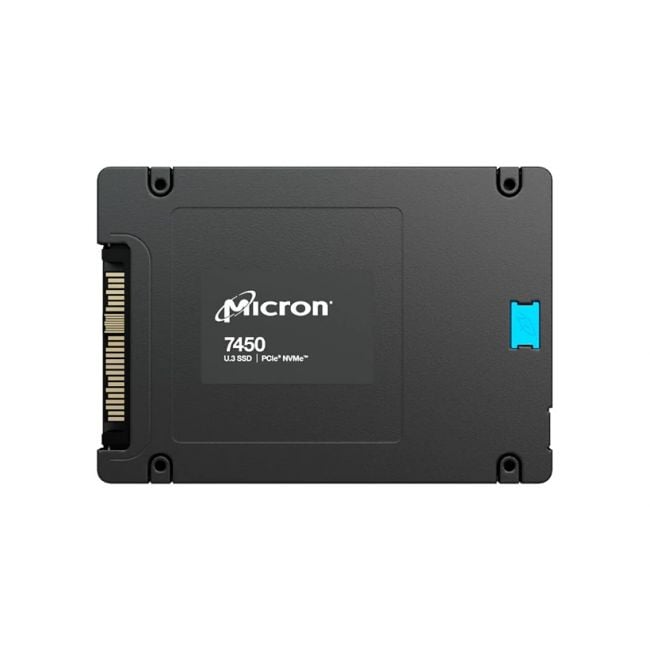MTFDKCC1T6TFS-1BC15ABYY Micron 7450 Max 1.6TB PCIe Gen 4.0 x4 NVMe SED U.3 15mm 2.5-inch Solid State Drive