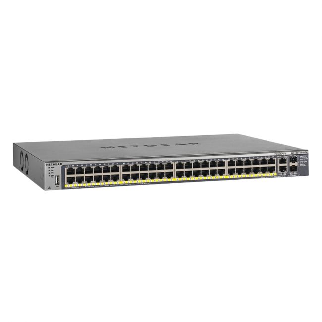 FSM7250P-100NES Netgear 48-Port PoE 10/100Base-TX Layer 2 Managed Switch