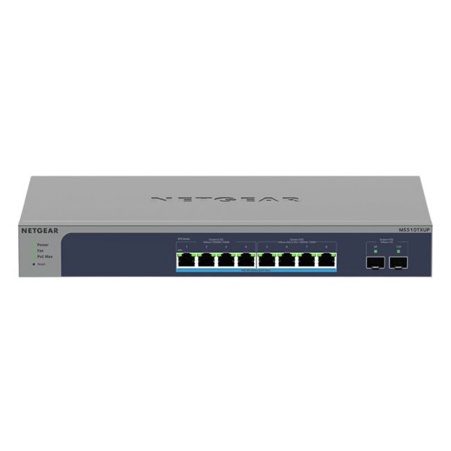 MS510TXUP-100EUS Netgear 8-Port PoE++ 295W 4x2.5G 4x10G L2+ Switch