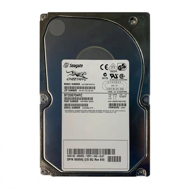 SG-0808VG Dell 36GB 10000RPM Fibre Channel 2 Gb/s 3.5-Inch 4MB Cache Hard Drive