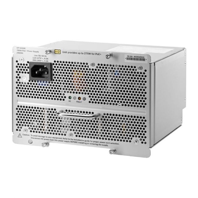 J9828A HP 700-Watt 200-240V AC 50-60Hz Power Supply for 5400R PoE+ ZL2 Switch