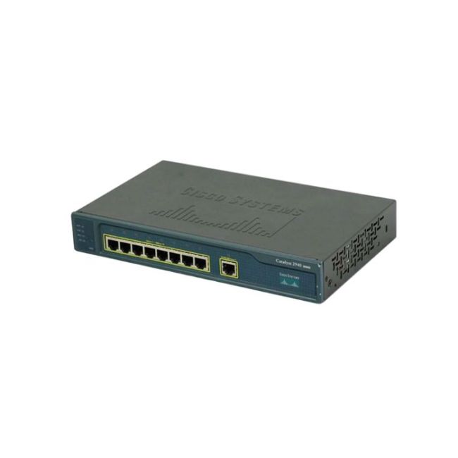 WS-C2940-8TT-S-RF Cisco Catalyst 2940 Series 8 x Ports 10/100Base-TX + 1 x RJ-45 Ports 1000Base-T Layer 2 Managed Wall-Mountable Gigabit Ethernet Network Switch