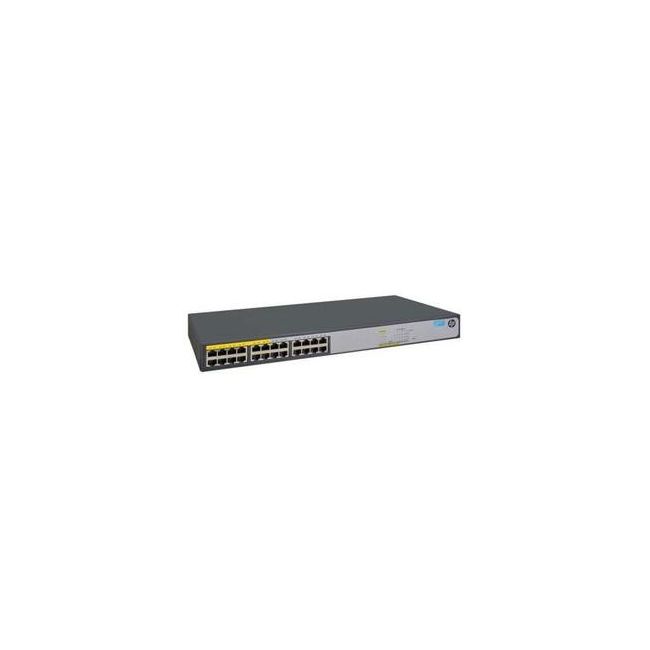 JH019A#ABA HP Office Connect 1420-24G-PoE 24 x Ports 10/100Base-TX/10/100/1000Base-T Layer-2 Unmanaged Gigabit Ethernet Network Switch