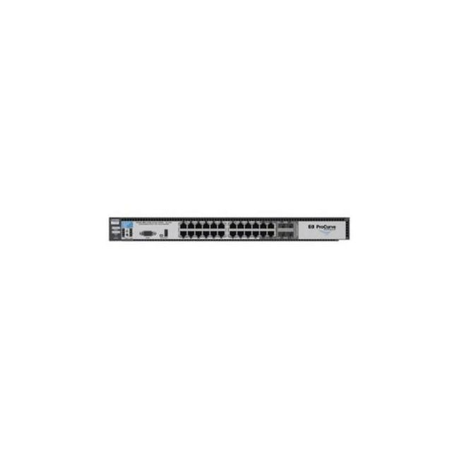 J9263A HP ProCurve 6600-24G 24-Ports 24 x10/100/1000Base-T + 4 x Shared SFP Mini-GBIC Managed Stackable Layer-3 Gigabit Ethernet Switch