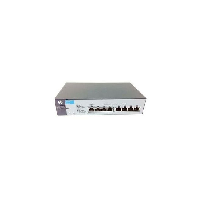 J9802A#ABA HP Procurve 1810-8G V2 8-Ports Manageable 8 x RJ-45 10/100/1000Base-T Wall Mountable Desktop Switch