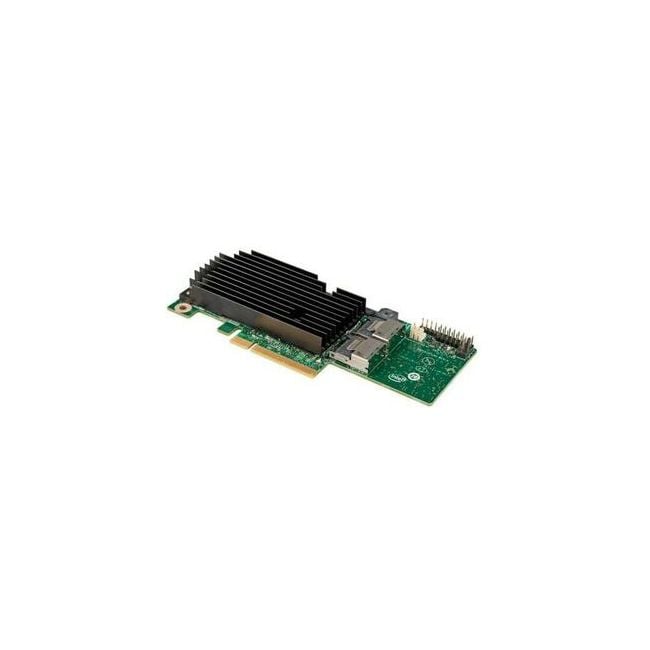 RMS25PB080 Intel 1GB Cache 8-Port SAS 6Gbps / SATA 6Gbps PCI Express 2.0 x8 Low Profile MD2 RAID 0/1/5/6/10/50/60 Controller Card
