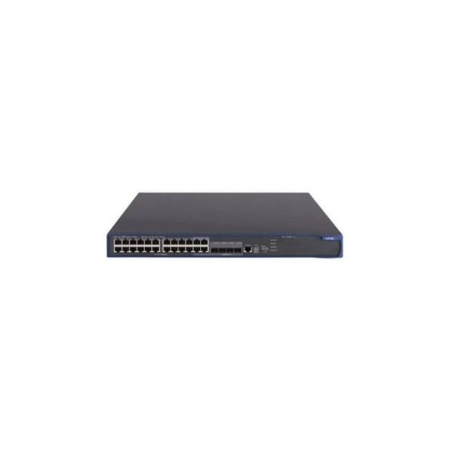 JE101A HP E5500-24 28-Ports Stackable Layer-3 Fast Ethernet Switch 24 x 10/100Base-TX 4 x SFP (mini-GBIC)
