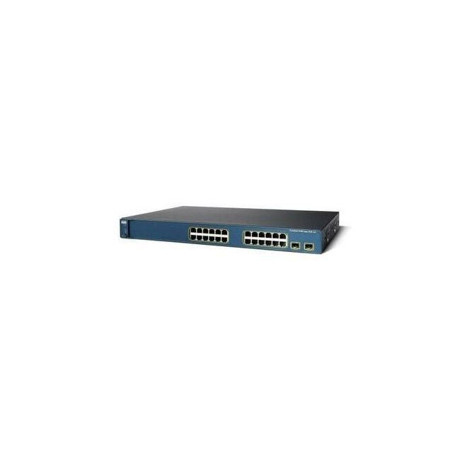 Cisco Catalyst 3560V2 Series 24-Port 10/100Base-TX RJ-45 + 2x SFP Layer 2 Managed Rack-Mountable Fast Ethernet Network Switch