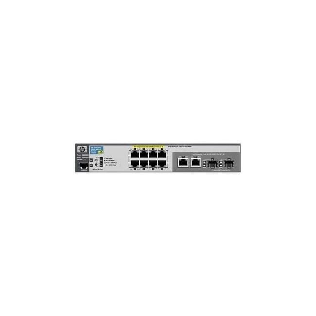 J9562A#ABA HP 2915-8G-PoE 8-Ports 10/100/1000Base-T Managed Stackable Gigabit Ethernet Switch with 2 Combo Gigabit SFP Ports