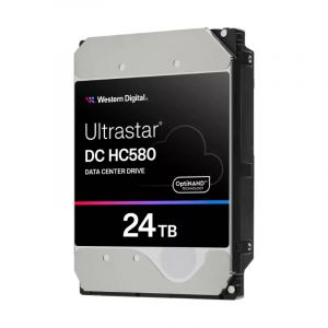 WD Ultrastar DC HC580 24TB Hard Drive - 7200 RPM SATA 6Gb/s 512MB Buffer 512e SE 3.5 Inch - 0F62796