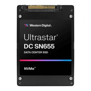 0TS2459 Western Digital Ultrastar DC SN655 7.68TB PCIe Gen4 NVMe 1.4b U.3 15mm SE Solid State Drive