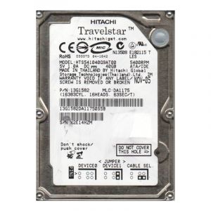 13G1582 Hitachi Travelstar 5K100 40GB 5.4K RPM ATA-100 8MB Cache 2.5-Inch Hard Drive