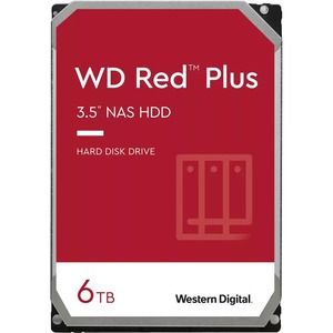 WD60EFPX Western Digital Red Plus 6TB 5.4K RPM SATA 6Gb/s 256MB Cache 3.5-Inch NAS Hard Drive