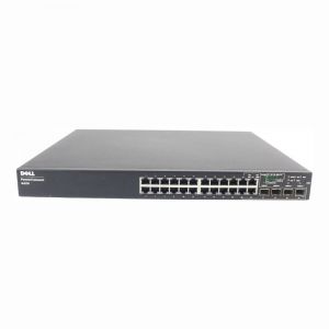 6224P Dell PowerConnect 6200 Series 6224P 24 x RJ-45 Ports PoE 1000Base-T + 4 x Shared SFP Combo Ports Layer 3 Managed 1U Rack-mountable Gigabit Ethernet Network Switch