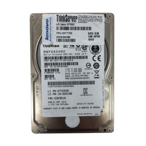 67Y2621 Lenovo 600GB 10000RPM SAS 6Gbps Hot Swap 64MB Cache 2.5-inch Hard Drive