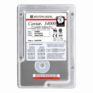 AC34000 Western Digital Caviar 34000 4GB 5.2K RPM IDE Ultra ATA/33 (ATA-4) 256KB Cache 3.5-inch Hard Disk Drive