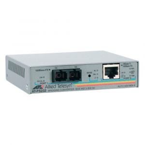 AT-FS232/1-60 Allied Telesis 100TX to 100FX 15KM Fast Ethernet Fiber Media Converter
