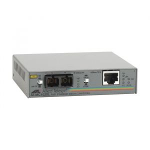 AT-MC102XL-60 Allied Telesis 100TX to 100FX Fast Ethernet Fiber Media Converter 2KM