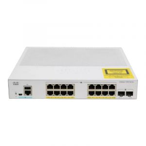 C1000-16P-2G-L Cisco Catalyst C1000 Series C1000-16P 16 x Ports PoE+ 10/100/1000BaseT + 2 x SFP Ports Layer 2 Managed Gigabit Ethernet Network Switch
