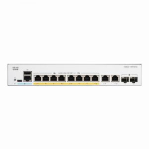 Cisco Catalyst 1000 Series C1000-8FP-E-2G 8-Port PoE+ 10/100/1000Base-T + 2-Port Combo SFP Layer 2 Managed Gigabit Ethernet Network Switch
